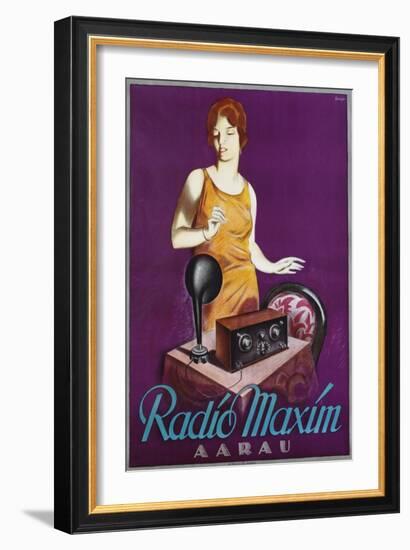 Radio Maxim Poster-Otto Ernst-Framed Giclee Print