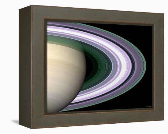 Radio Occultation: Unraveling Saturn's Rings-Stocktrek Images-Framed Premier Image Canvas