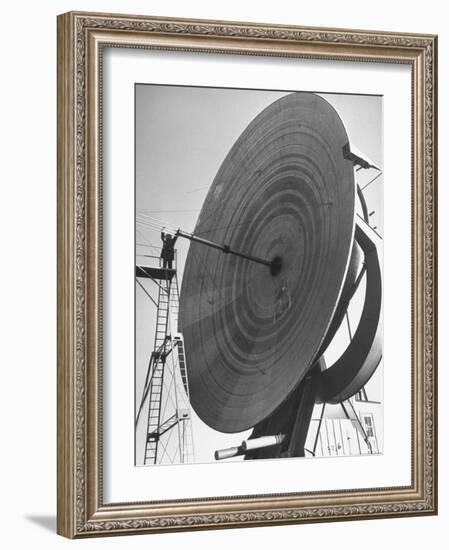 Radio Telescope Antennae Sitting at Naval Research Lab-Fritz Goro-Framed Photographic Print