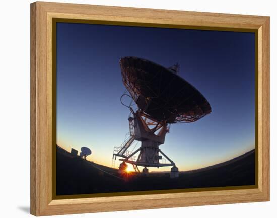 Radio Telescope, Magdalena, New Mexico, USA-Walter Bibikow-Framed Premier Image Canvas