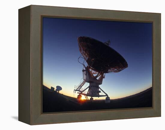 Radio Telescope, Magdalena, New Mexico, USA-Walter Bibikow-Framed Premier Image Canvas