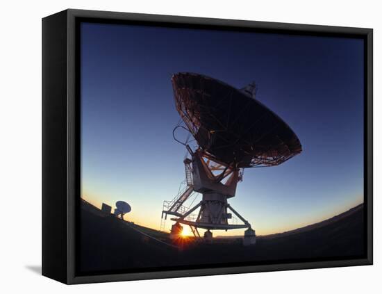 Radio Telescope, Magdalena, New Mexico, USA-Walter Bibikow-Framed Premier Image Canvas