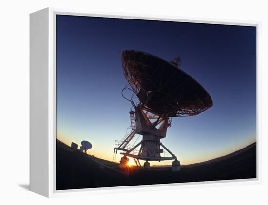 Radio Telescope, Magdalena, New Mexico, USA-Walter Bibikow-Framed Premier Image Canvas