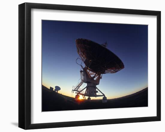 Radio Telescope, Magdalena, New Mexico, USA-Walter Bibikow-Framed Photographic Print