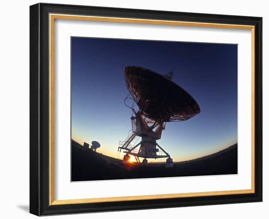Radio Telescope, Magdalena, New Mexico, USA-Walter Bibikow-Framed Photographic Print