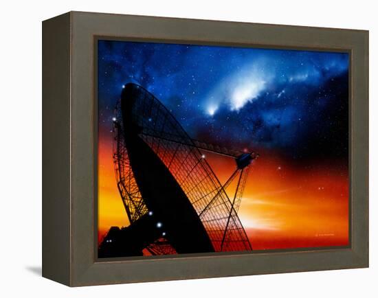 Radio Telescope-Detlev Van Ravenswaay-Framed Premier Image Canvas