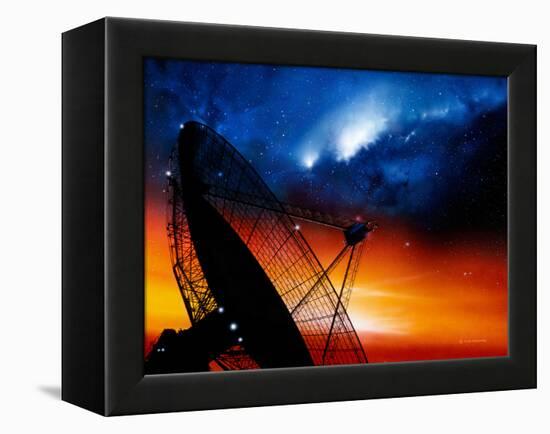 Radio Telescope-Detlev Van Ravenswaay-Framed Premier Image Canvas