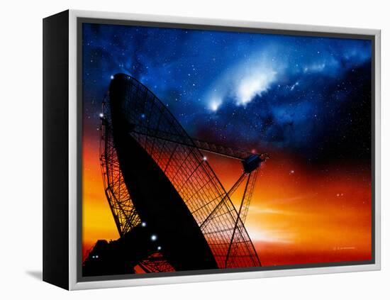 Radio Telescope-Detlev Van Ravenswaay-Framed Premier Image Canvas