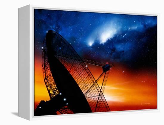 Radio Telescope-Detlev Van Ravenswaay-Framed Premier Image Canvas