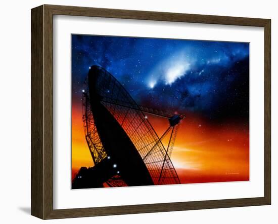 Radio Telescope-Detlev Van Ravenswaay-Framed Photographic Print