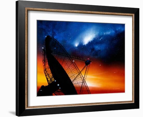 Radio Telescope-Detlev Van Ravenswaay-Framed Photographic Print