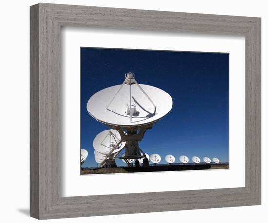 Radio telescopes at an Astronomy Observatory, New Mexico, USA-Maresa Pryor-Framed Photographic Print