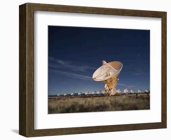 Radio telescopes at an Astronomy Observatory, New Mexico, USA-Maresa Pryor-Framed Photographic Print