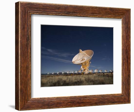 Radio telescopes at an Astronomy Observatory, New Mexico, USA-Maresa Pryor-Framed Photographic Print