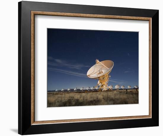 Radio telescopes at an Astronomy Observatory, New Mexico, USA-Maresa Pryor-Framed Photographic Print