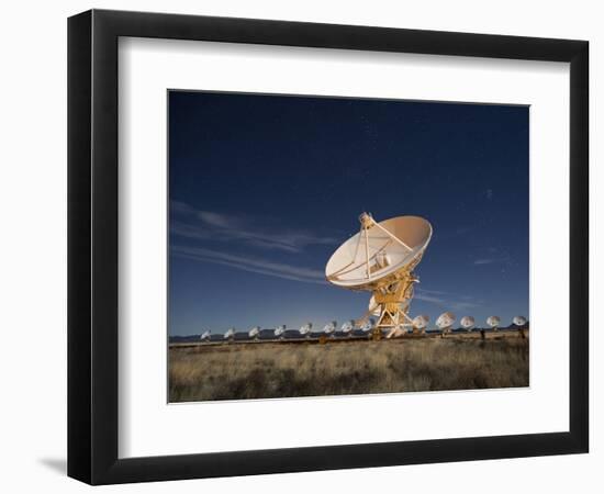 Radio telescopes at an Astronomy Observatory, New Mexico, USA-Maresa Pryor-Framed Photographic Print