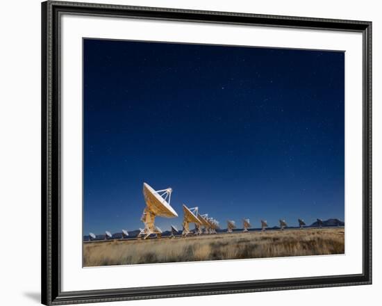 Radio telescopes at an Astronomy Observatory, New Mexico, USA-Maresa Pryor-Framed Photographic Print