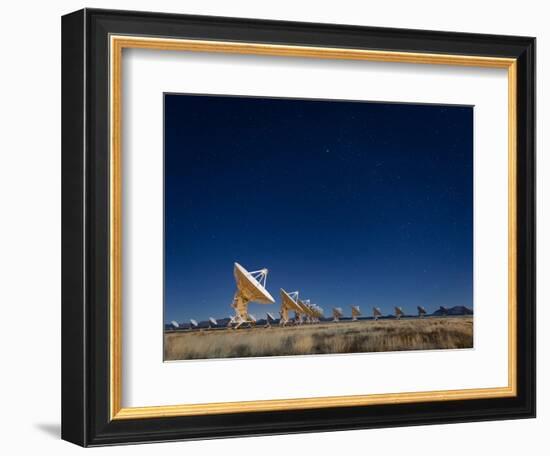 Radio telescopes at an Astronomy Observatory, New Mexico, USA-Maresa Pryor-Framed Photographic Print