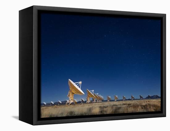 Radio telescopes at an Astronomy Observatory, New Mexico, USA-Maresa Pryor-Framed Premier Image Canvas