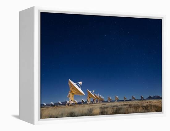 Radio telescopes at an Astronomy Observatory, New Mexico, USA-Maresa Pryor-Framed Premier Image Canvas