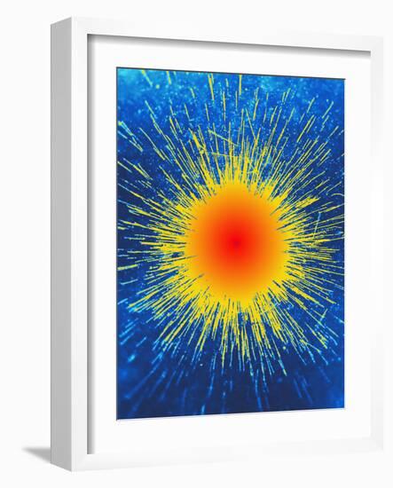 Radioactive Emission From Radium-C. Powell-Framed Photographic Print