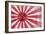 Radioactive Old Japan Flag-Thomaspajot-Framed Art Print