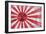 Radioactive Old Japan Flag-Thomaspajot-Framed Art Print