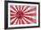 Radioactive Old Japan Flag-Thomaspajot-Framed Art Print