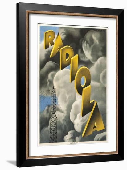Radiola, Clouds and Tower-null-Framed Art Print