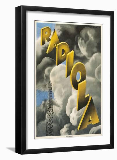 Radiola, Clouds and Tower-null-Framed Art Print
