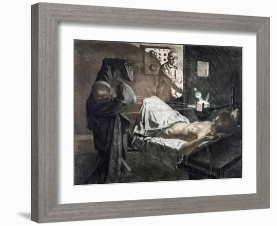 Radiologist, C1930-Ivo Saliger-Framed Giclee Print