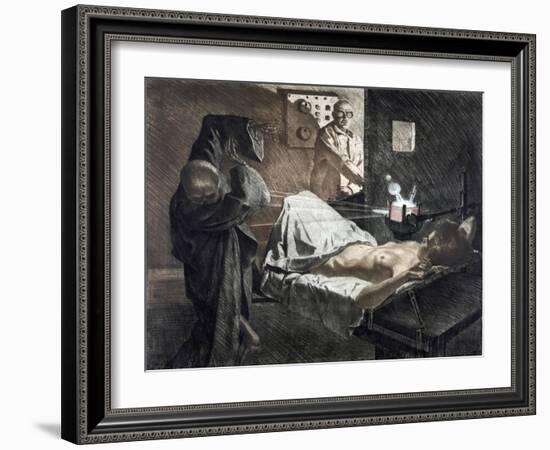 Radiologist, C1930-Ivo Saliger-Framed Giclee Print