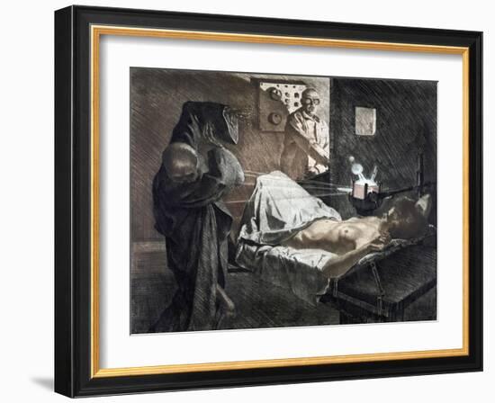 Radiologist, C1930-Ivo Saliger-Framed Giclee Print