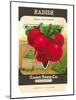 Radish Seed Packet-null-Mounted Art Print