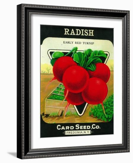 Radish Seed Packet-Lantern Press-Framed Art Print