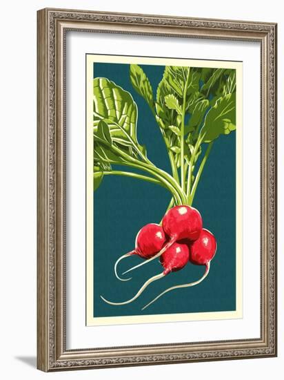 Radish-Lantern Press-Framed Art Print