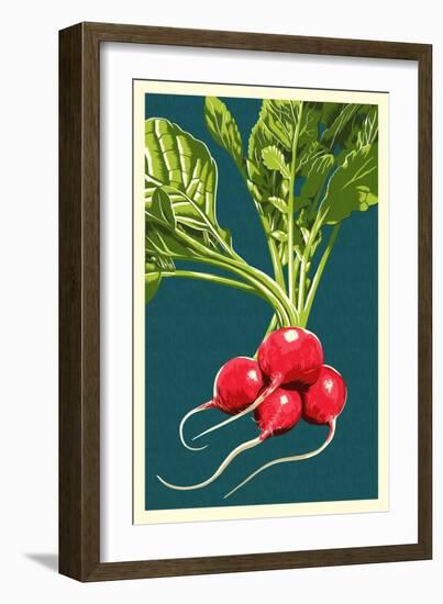 Radish-Lantern Press-Framed Art Print