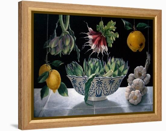 Radishes, Artichokes and Garlic-ELEANOR FEIN-Framed Premier Image Canvas