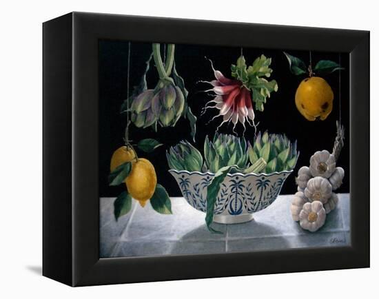 Radishes, Artichokes and Garlic-ELEANOR FEIN-Framed Premier Image Canvas