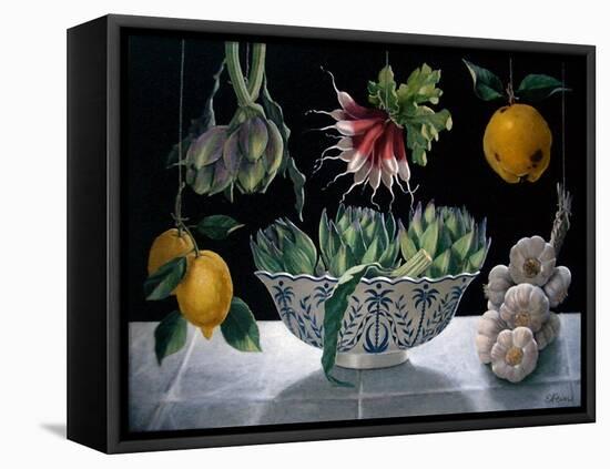 Radishes, Artichokes and Garlic-ELEANOR FEIN-Framed Premier Image Canvas