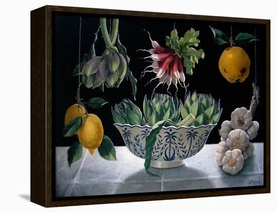 Radishes, Artichokes and Garlic-ELEANOR FEIN-Framed Premier Image Canvas