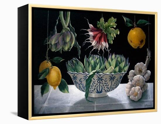 Radishes, Artichokes and Garlic-ELEANOR FEIN-Framed Premier Image Canvas