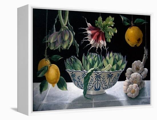 Radishes, Artichokes and Garlic-ELEANOR FEIN-Framed Premier Image Canvas