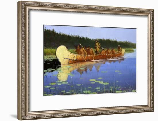 Radisson and Groseilliers-Frederic Sackrider Remington-Framed Giclee Print