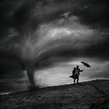 Man In The Wind-Radovan Skohel-Framed Giclee Print