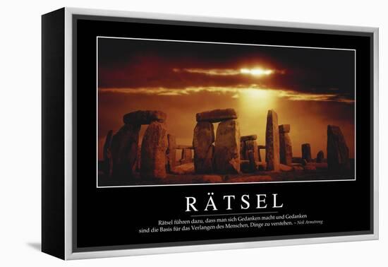 Rätsel: Motivationsposter Mit Inspirierendem Zitat-null-Framed Premier Image Canvas