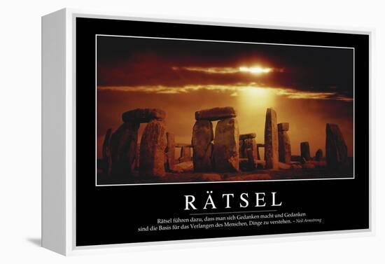 Rätsel: Motivationsposter Mit Inspirierendem Zitat-null-Framed Premier Image Canvas