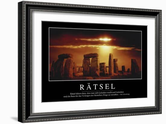 Rätsel: Motivationsposter Mit Inspirierendem Zitat-null-Framed Photographic Print