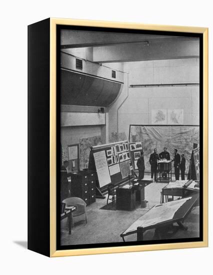 RAF Bomber Command operations room, 1941-Unknown-Framed Premier Image Canvas