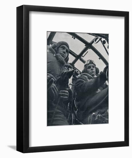 RAF bomber pilot and second pilot, 1941-Unknown-Framed Photographic Print